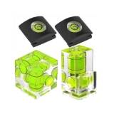 4 camera bubble level vials in different types are displayed.